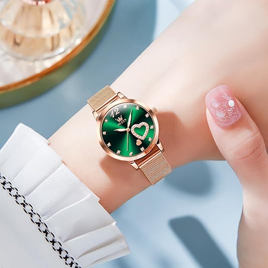 ONE:  Luxury Elegant Watch and Bracelet Set for Women:  Rhinestone with Bangles Starry Sky