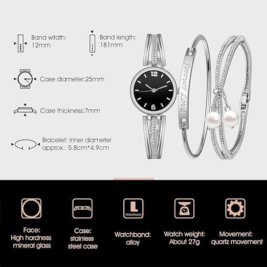 ONE:  Luxury  Bracelet Watch for Women Rhinestone