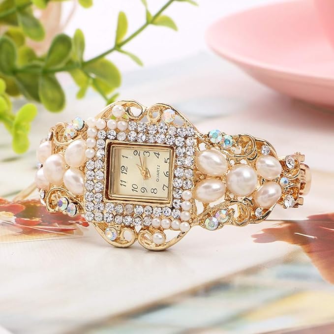 2 Luxury Elegant Watches Jewelry Set: Two Watches,