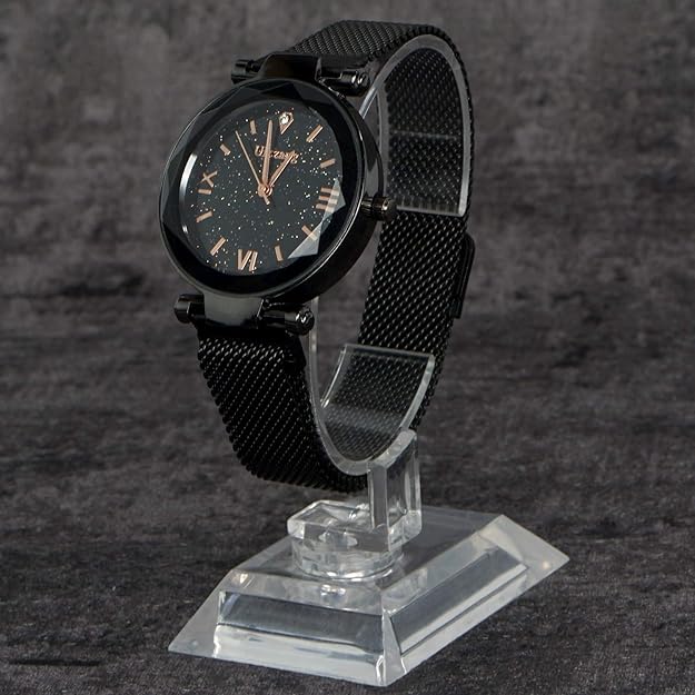 ONE:  Luxury Elegant Watch and Bracelet Set for Women:  Rhinestone with Bangles Starry Sky