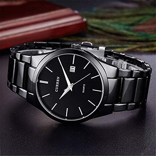 ONE:  Men's Wrist Watch Stainless Steel Band Waterproof  Date Quartz Wristwatch