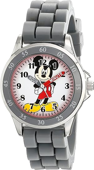 ONE: Kids Disney Mickey Mouse Minnie Mouse Analog Quartz Time Teacher Wrist Watch for Toddlers, Boys & Girls to Learn How to Tell Time