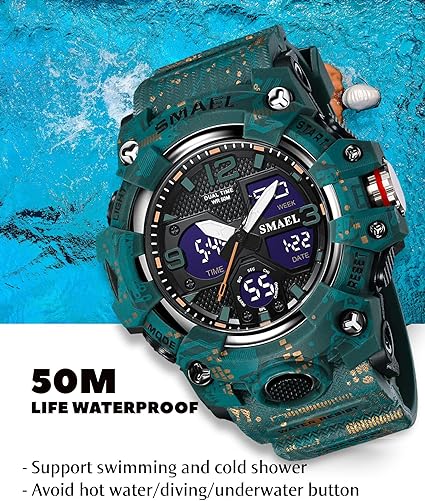 ONE: Men's Watches Multi Function Military S-Shock Sports Watch LED Digital Waterproof