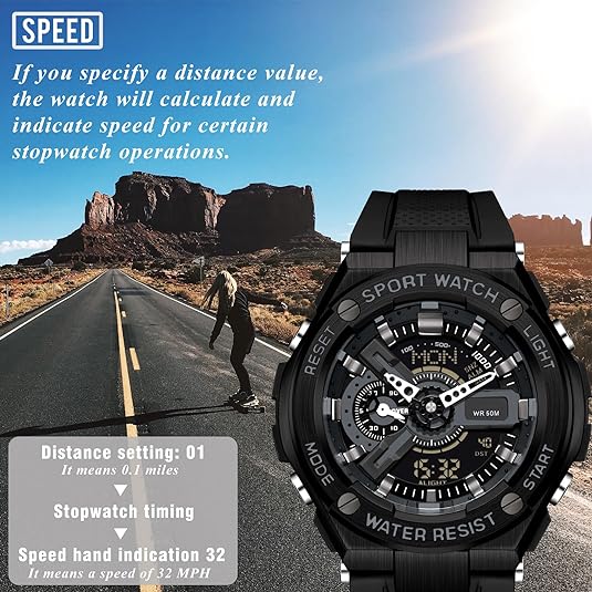 ONE: High Quality Sports Watch Lightweight Speedometer