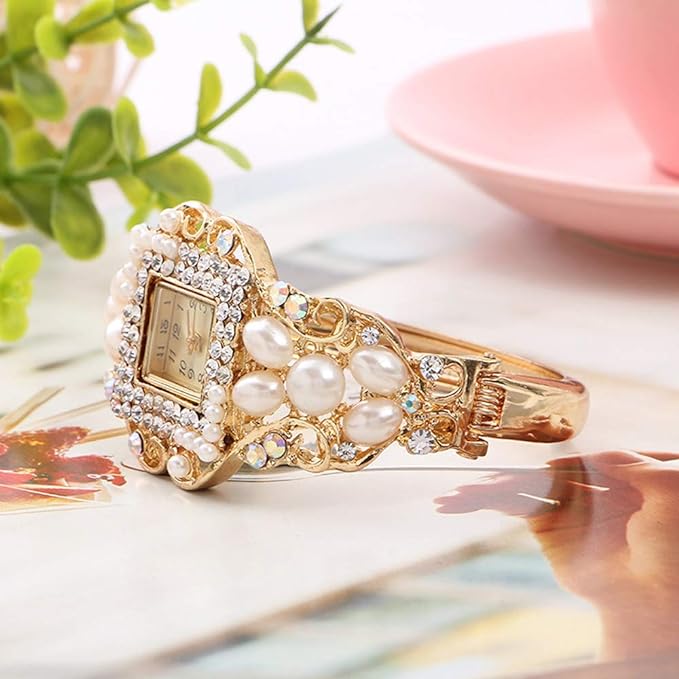 2 Luxury Elegant Watches Jewelry Set: Two Watches,