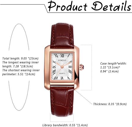 0NE: Luxury Wrist Watch Minimalist Men Square Dial Business Style Leather Strap Quartz Analog