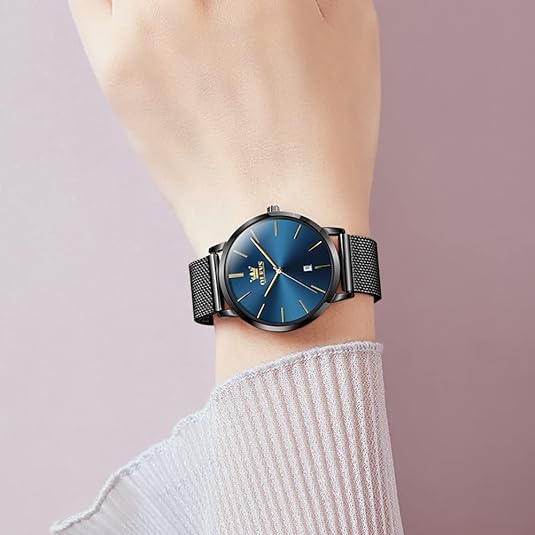 ONE:  Luxury Elegant Watch and Bracelet Set for Women:  Rhinestone with Bangles Starry Sky