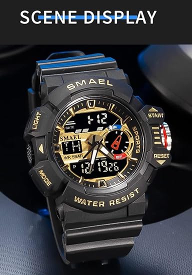 ONE: Men's Watches Multi Function Military S-Shock Sports Watch LED Digital Waterproof