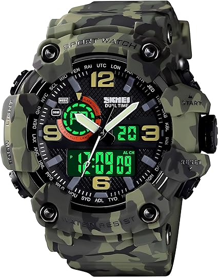 ONE: Men's Watches Multi Function Military S-Shock Sports Watch LED Digital Waterproof