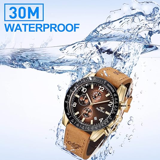 ONE: Luxury Wrist Watch Minimalist Men Square Dial Business Style Leather Strap Quartz Analog