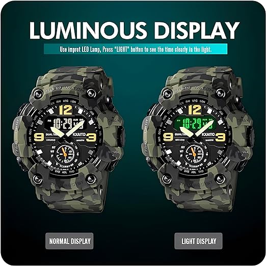 ONE: Men's Watches Multi Function Military S-Shock Sports Watch LED Digital Waterproof