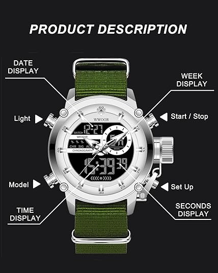 ONE: High Quality Military Sports Watch Lightweight Tactical Waterproof