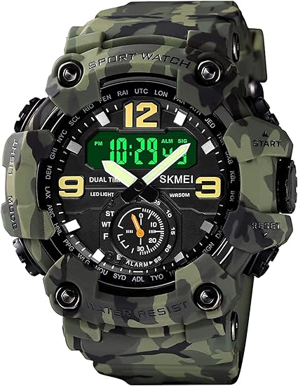 ONE: Men's Watches Multi Function Military S-Shock Sports Watch LED Digital Waterproof