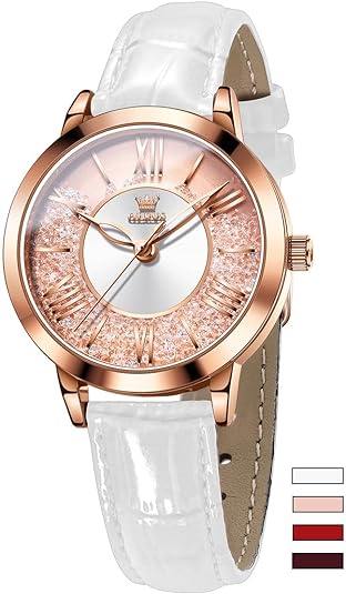 ONE:  Luxury Elegant Watch and Bracelet Set for Women:  Rhinestone with Bangles Starry Sky