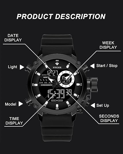 ONE: High Quality Military Sports Watch Lightweight Tactical Waterproof