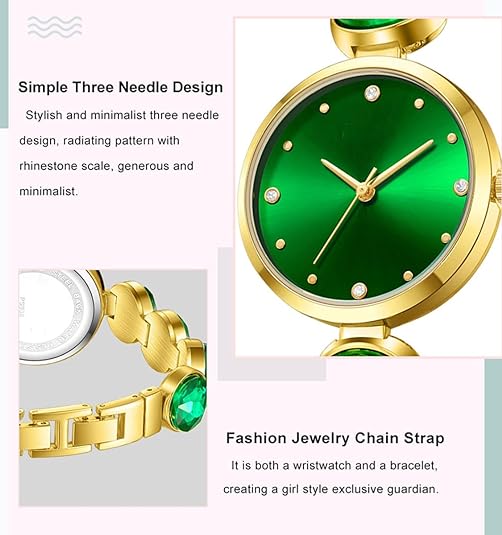 ONE: Luxury Elegant Wrist Watch for Women Analog Quartz Rhinestone  Bangle Bracelet Jewelry