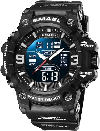 ONE: Men's Watches Multi Function Military S-Shock Sports Watch LED Digital Waterproof