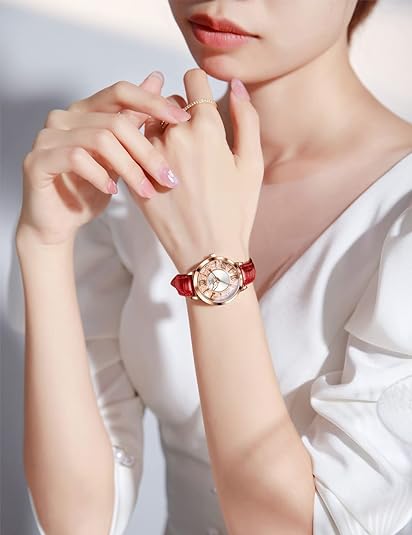 ONE:  Luxury Elegant Watch and Bracelet Set for Women:  Rhinestone with Bangles Starry Sky
