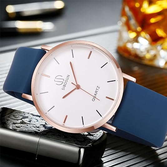 ONE: Luxury Wrist Watch Minimalist Men Square Dial Business Style Leather Strap Quartz Analog