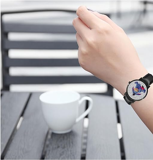 ONE: Wrist Watch for Men and Women Color: Anime Blue Colorful Cool