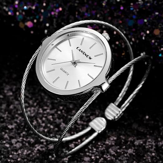 2 Luxury Elegant Watches Jewelry Set: Two Watches,
