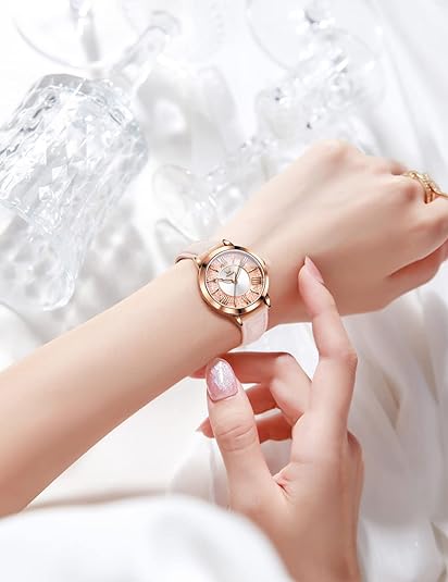 ONE:  Luxury Elegant Watch and Bracelet Set for Women:  Rhinestone with Bangles Starry Sky