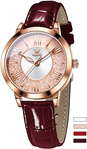 ONE:  Luxury Elegant Watch and Bracelet Set for Women:  Rhinestone with Bangles Starry Sky