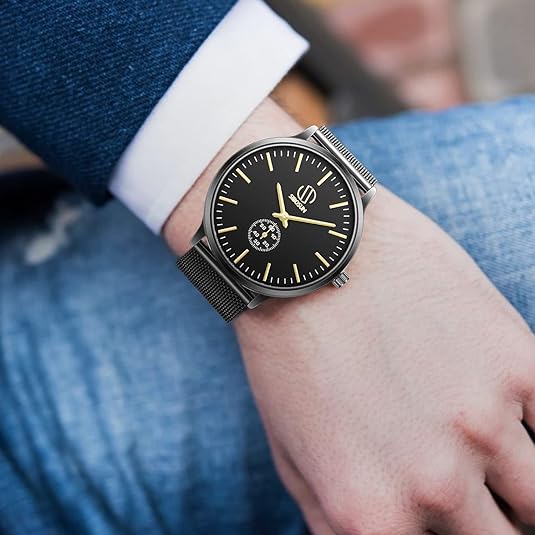 ONE: Luxury Wrist Watch Minimalist Men Square Dial Business Style Leather Strap Quartz Analog