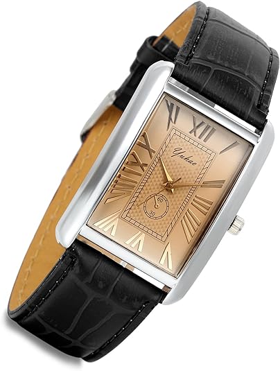 0NE: Luxury Wrist Watch Minimalist Men Square Dial Business Style Leather Strap Quartz Analog