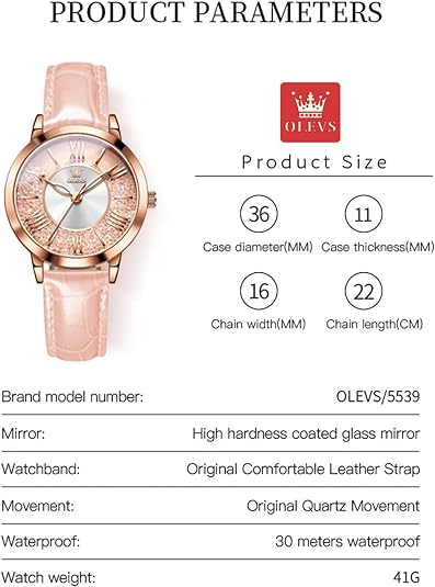 ONE:  Luxury Elegant Watch and Bracelet Set for Women:  Rhinestone with Bangles Starry Sky