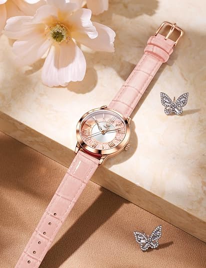 ONE:  Luxury Elegant Watch and Bracelet Set for Women:  Rhinestone with Bangles Starry Sky