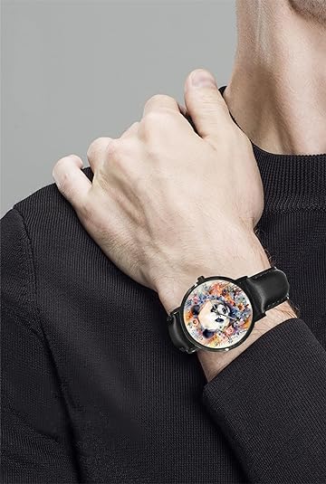 ONE: Wrist Watch for Men and Women Color: Panda on floral