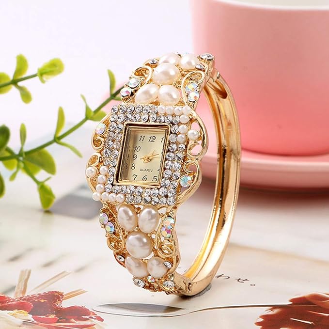 2 Luxury Elegant Watches Jewelry Set: Two Watches,