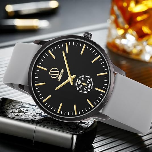 ONE: Luxury Wrist Watch Minimalist Men Square Dial Business Style Leather Strap Quartz Analog