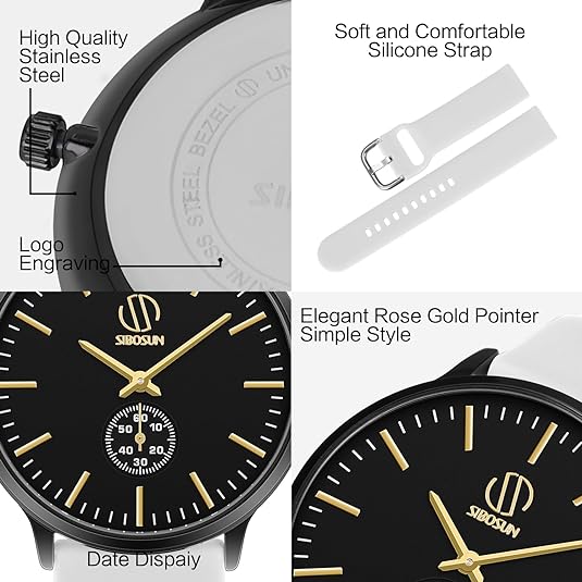 ONE: Luxury Wrist Watch Minimalist Men Square Dial Business Style Leather Strap Quartz Analog