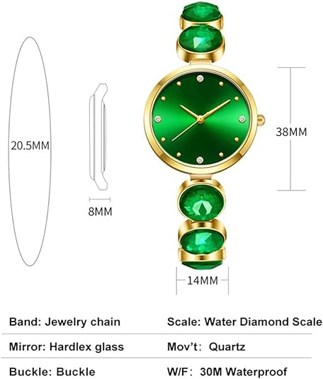 ONE: Luxury Elegant Wrist Watch for Women Analog Quartz Rhinestone  Bangle Bracelet Jewelry