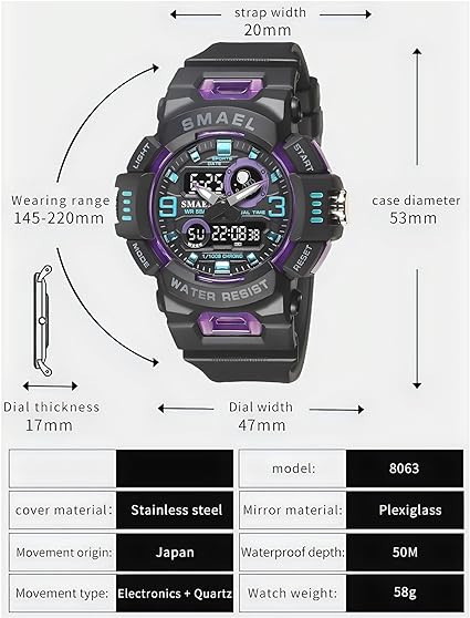 ONE: Men's Watches Multi Function Military S-Shock Sports Watch LED Digital Waterproof