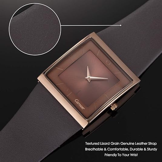 ONE: Luxury Wrist Watch Minimalist Men Square Dial Business Style Leather Strap Quartz Analog