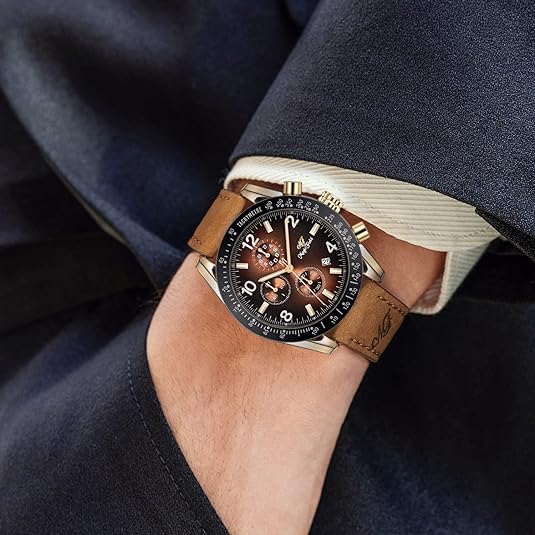 ONE: Luxury Wrist Watch Minimalist Men Square Dial Business Style Leather Strap Quartz Analog