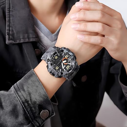 ONE: Men's Watches Multi Function Military S-Shock Sports Watch LED Digital Waterproof