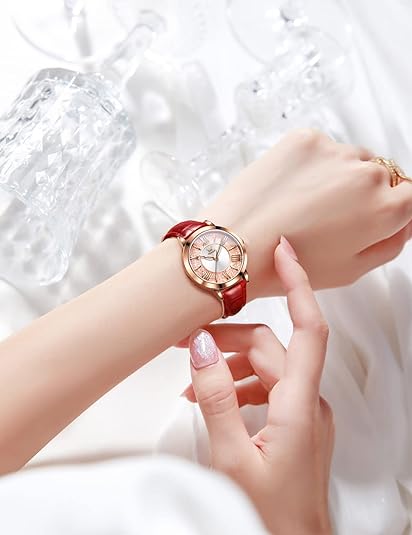 ONE:  Luxury Elegant Watch and Bracelet Set for Women:  Rhinestone with Bangles Starry Sky