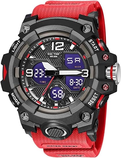 ONE: Men's Watches Multi Function Military S-Shock Sports Watch LED Digital Waterproof