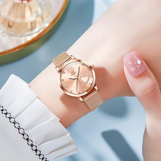 ONE:  Luxury Elegant Watch and Bracelet Set for Women:  Rhinestone with Bangles Starry Sky