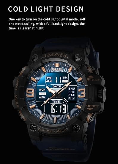 ONE: Men's Watches Multi Function Military S-Shock Sports Watch LED Digital Waterproof