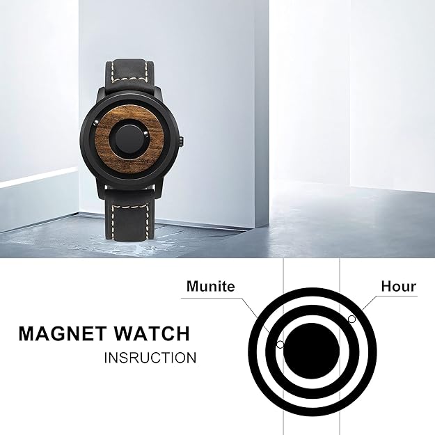 ONE:  Magnetic Levitation Wrist Watch Style Wooden