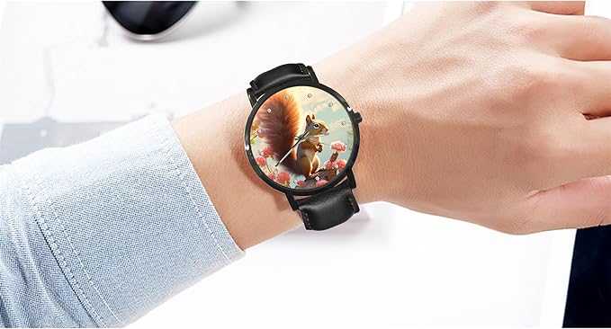 ONE:  Wrist Watches for Men and Women Color: Squirrel