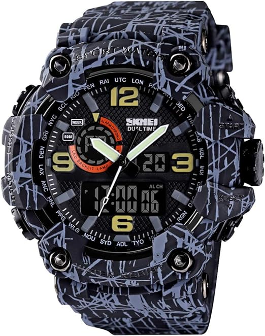 ONE: Men's Watches Multi Function Military S-Shock Sports Watch LED Digital Waterproof