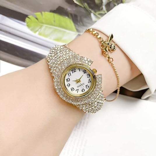 2 Luxury Elegant Watches Jewelry Set: Two Watches,