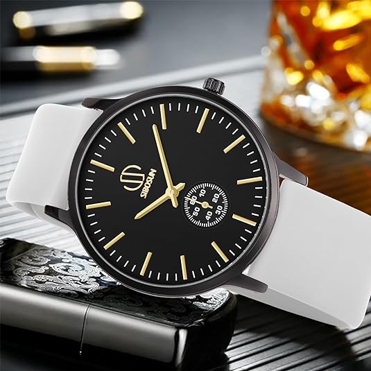 ONE: Luxury Wrist Watch Minimalist Men Square Dial Business Style Leather Strap Quartz Analog