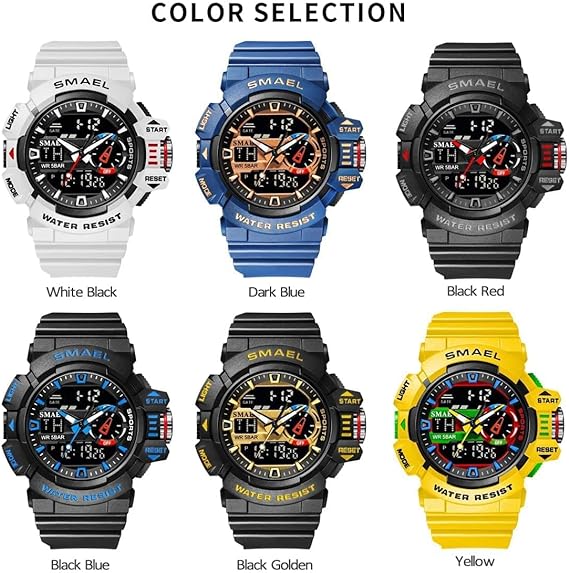 ONE: Men's Watches Multi Function Military S-Shock Sports Watch LED Digital Waterproof